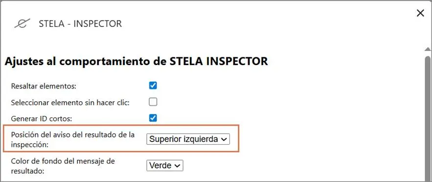 Stela inspector