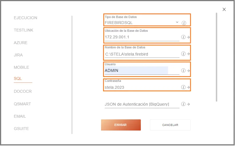 Configuracion FirebirdSQL