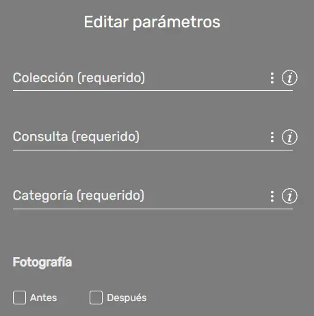 Comando NoSQL parámetros STELA