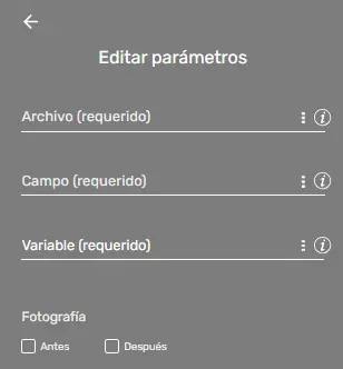 Parámetros ReadJson