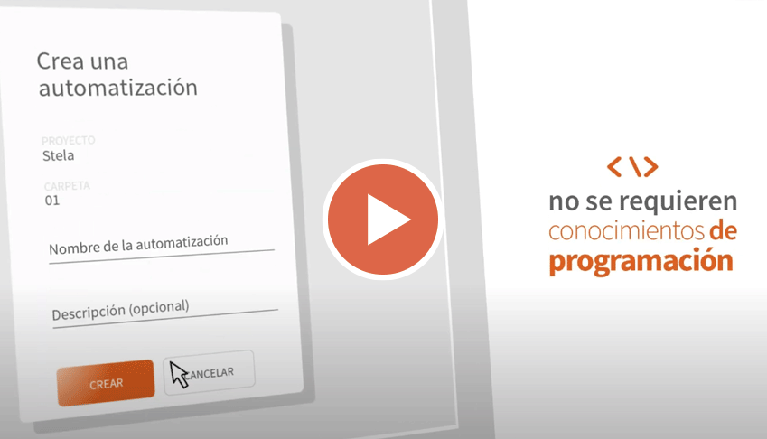 Stela AI - Herramienta de automatización procesos RPA y Pruebas - Test video