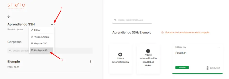 Bloque SSH STELA