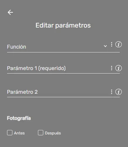 Parámetro Comando DrivFX