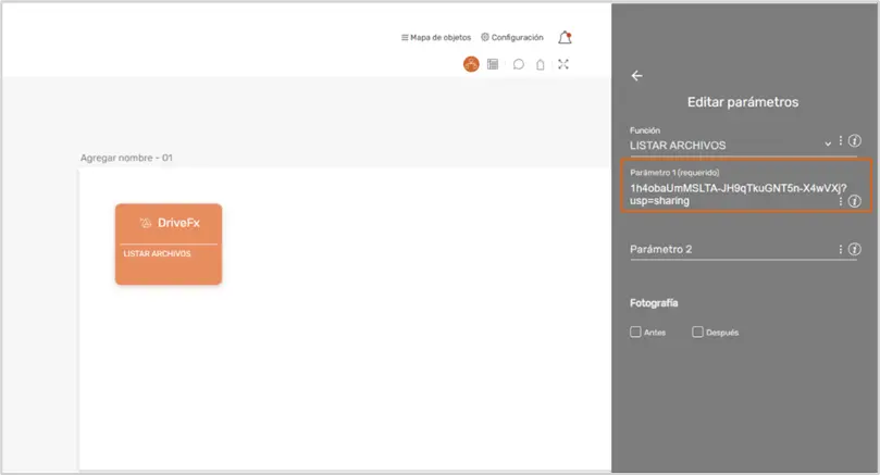Listar archivos utilizando DrivFx