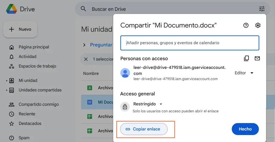 Mover archivo utilizando DrivFx