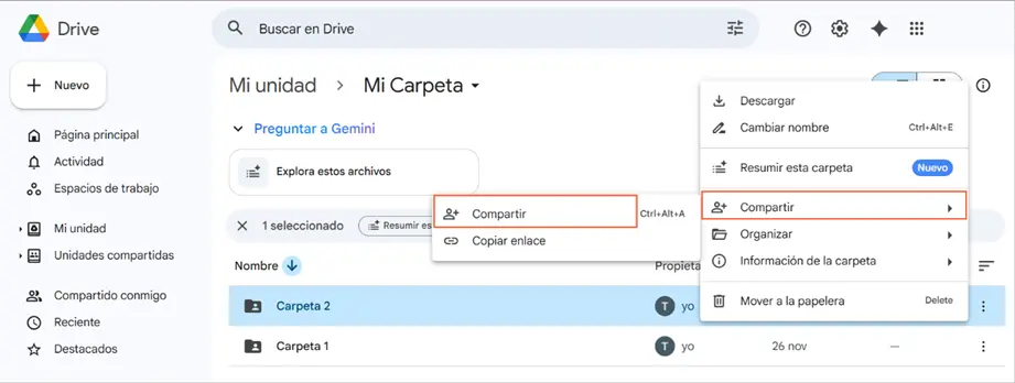 Subir archivos utilizando DrivFx