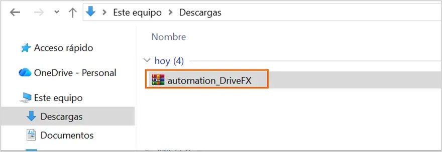 Subir archivos utilizando DrivFx