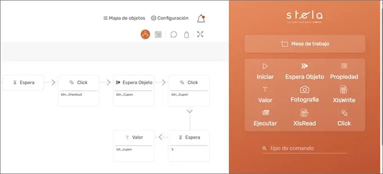 Ejemplo de uso del comando Espera