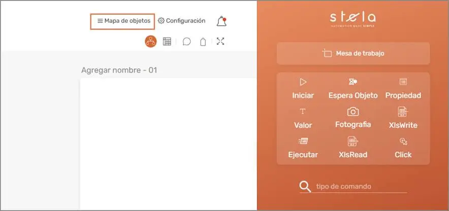 Mapa de objetos - Stela
