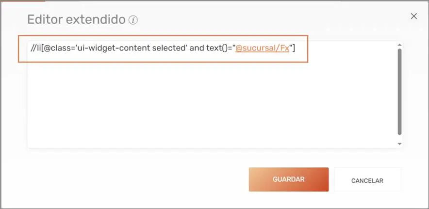 Editor Extendido - Objetos