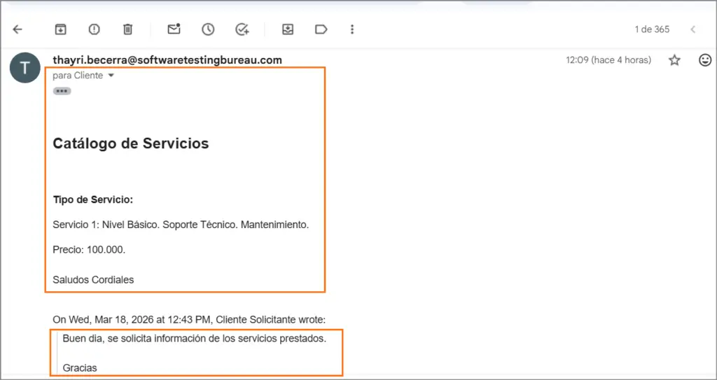 Ejemplo Responder Mail