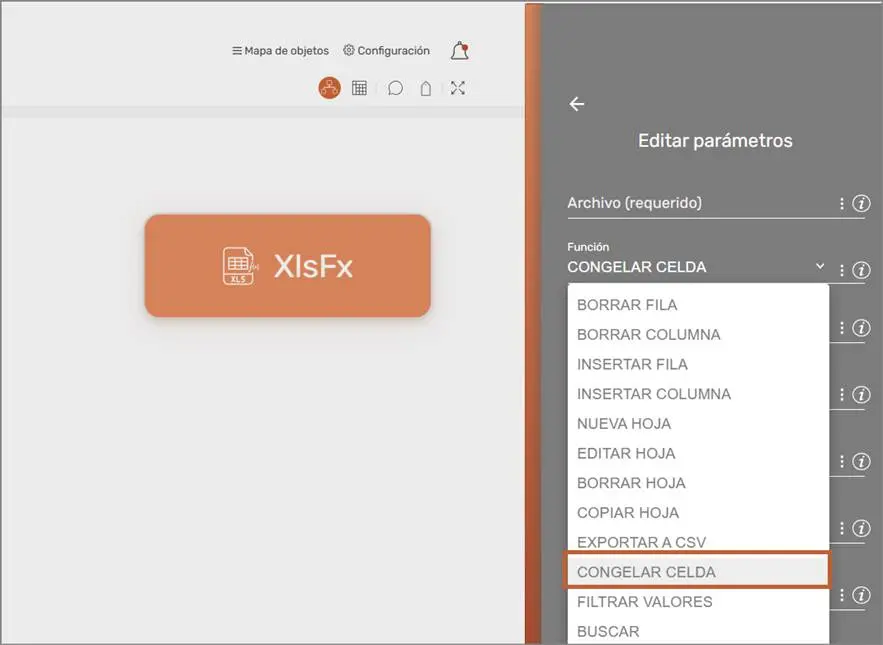 XlsFx – Congelar Celda