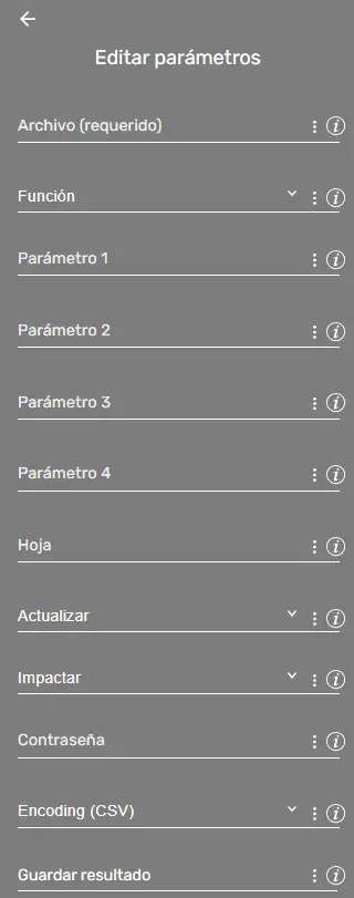 xlsFx Insertar Fila Ejemplo parametros