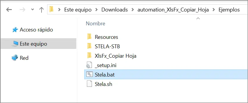 Ejecutar Stela