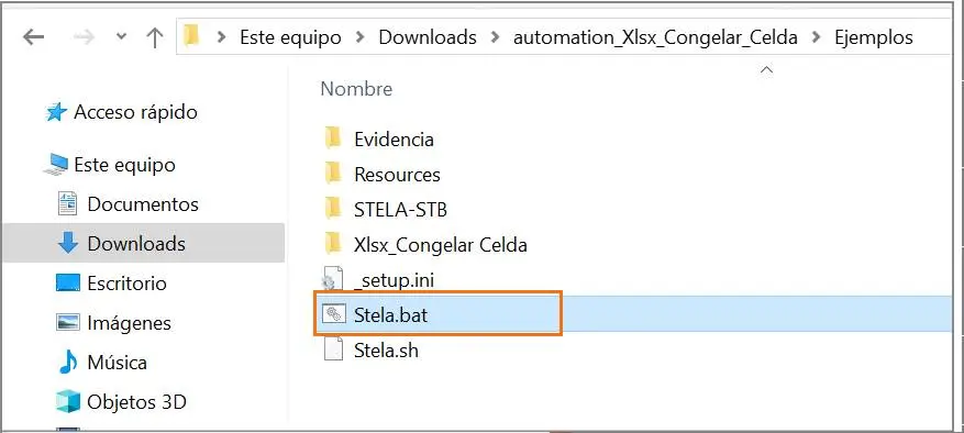 Ejecutar STELA