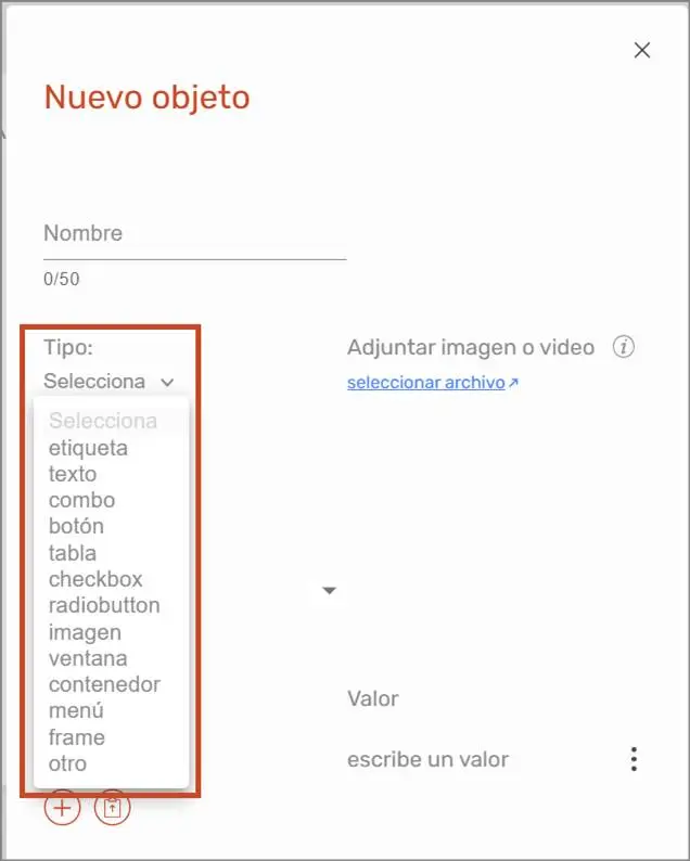 Crear Objeto