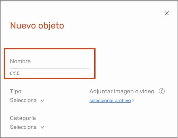 Crear Objeto