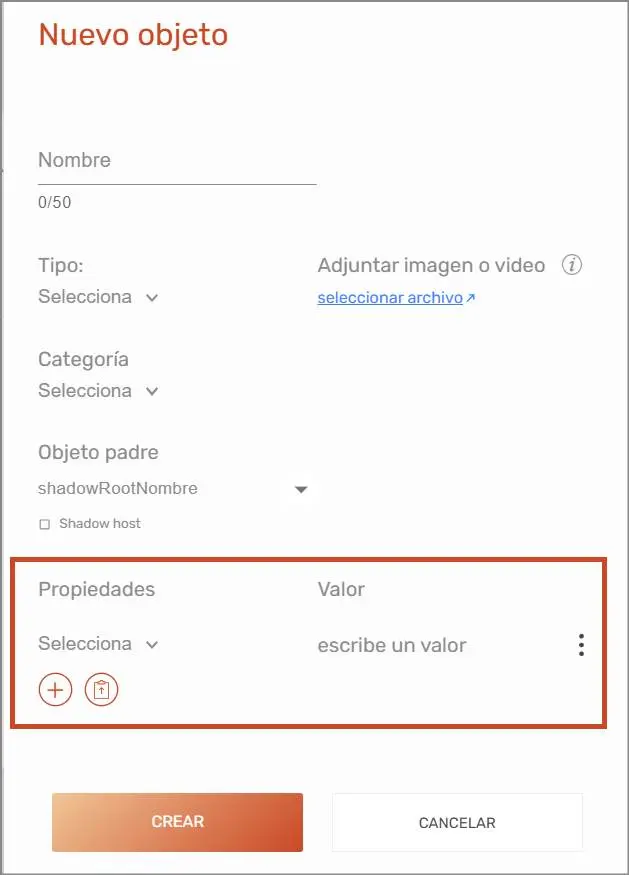 Nuevo Objeto