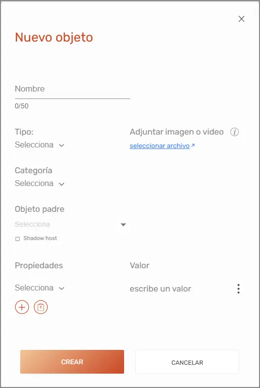 Nuevo Objeto