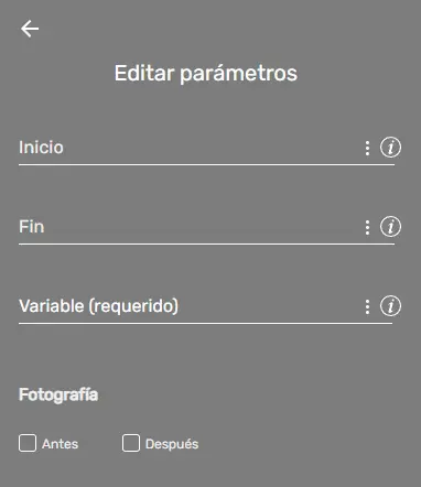 IBMi Pantalla parametros STELA
