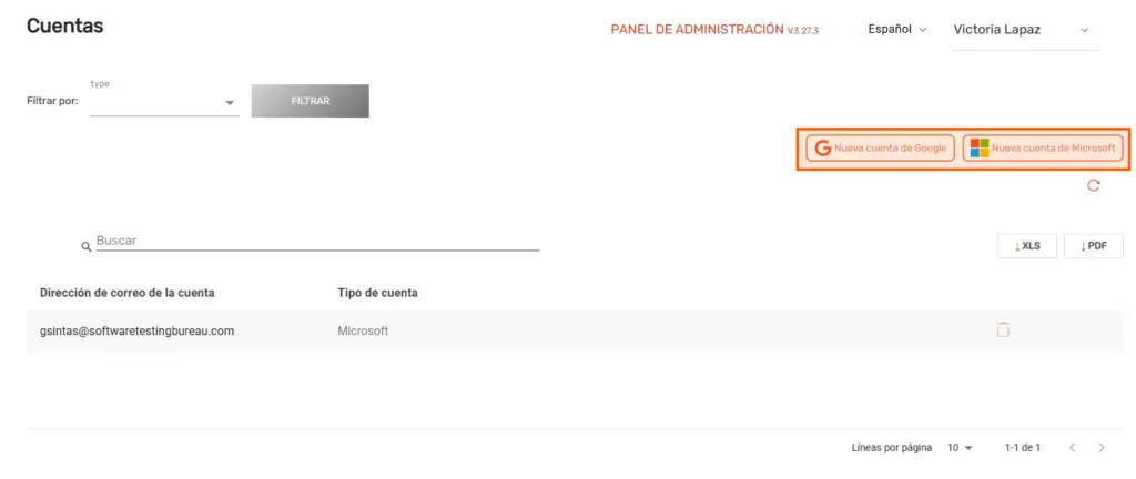 Vincular cuentas de google o Microsoft a STELA