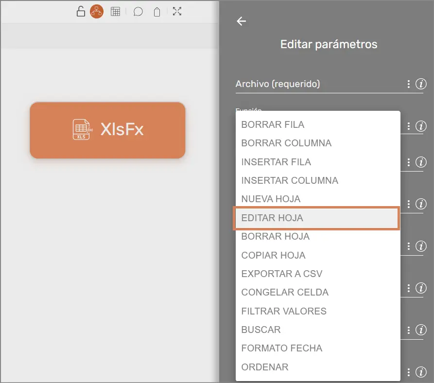 XlsFx - Editar Hoja