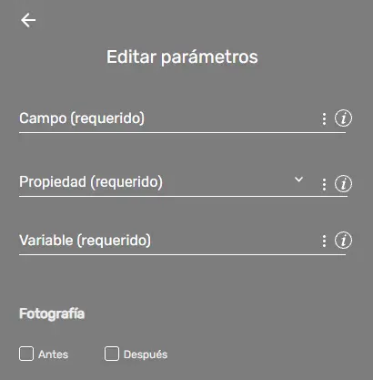 Parametros comando 3270 Info STELA